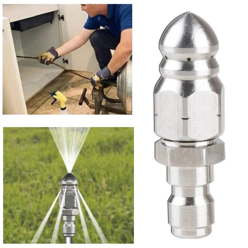 Royaleva Pressure Washer Sewer Jetter Nozzle with 1/4'' Quickly Connector