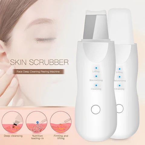 RoyaleGlow Top-Rated Ultrasonic Skin Scrubber Spatula