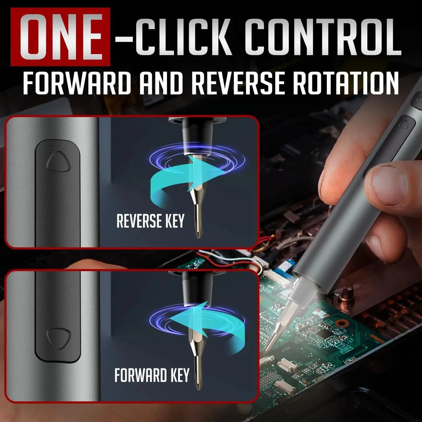 75 in 1 Precision Electric Screwdriver Set with 71 Magnetic Phillips Torx Bits 3 LED Lights Multifunctional Power Repair Tool 3