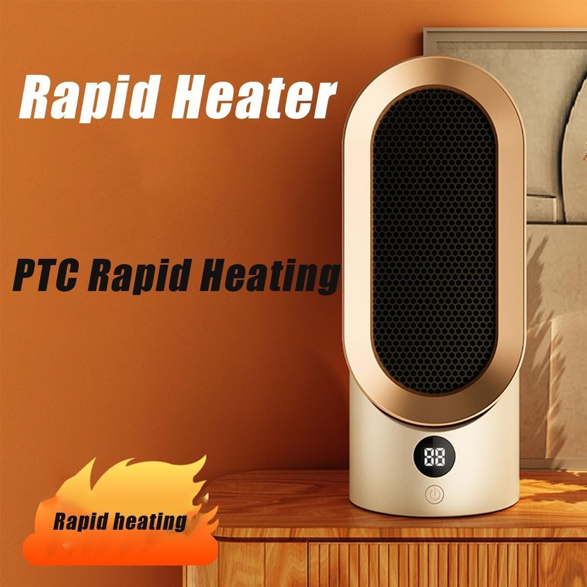 Luxora Airwave Portable Electric Fan Heater for Quick Warmth