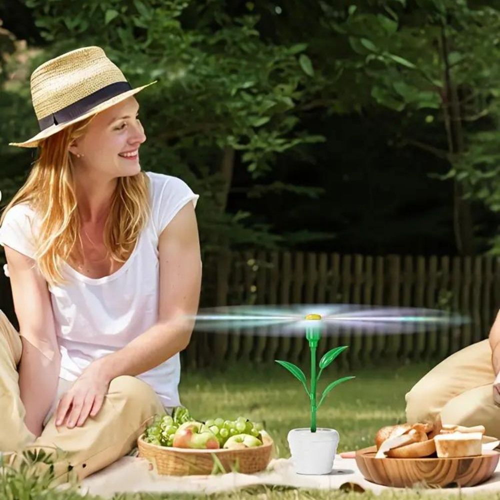 RoyaleGlow Tabletop Fly Repellent Fan Outdoor Deterrent