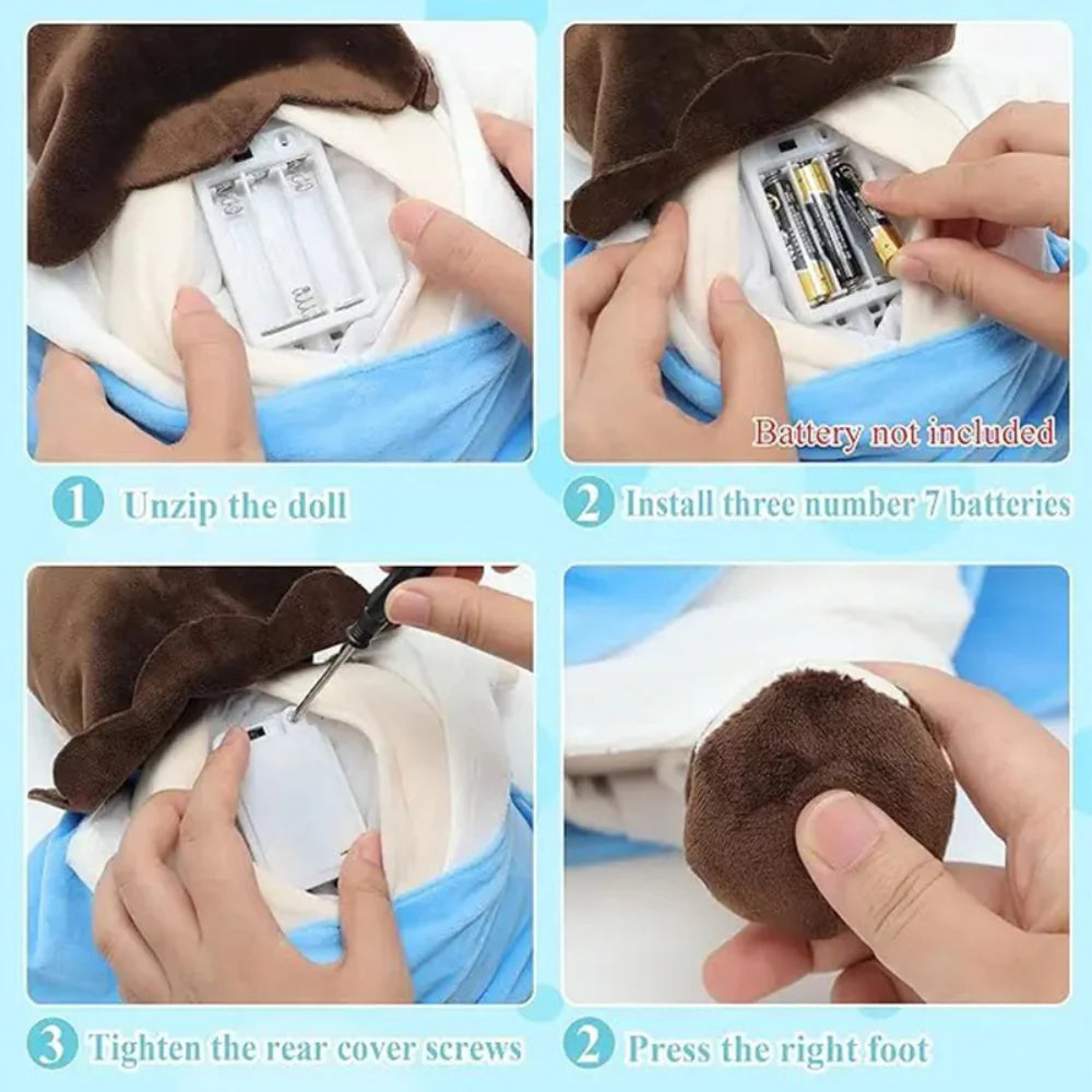 RoyaleGlow Breathing Jesus Soothing Plushie for Sleep Aid
