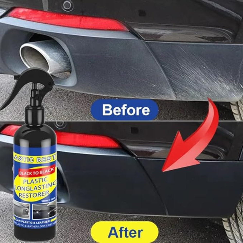 RoyaleGlow Car Plastic Restorer Back to Black Gloss Coating