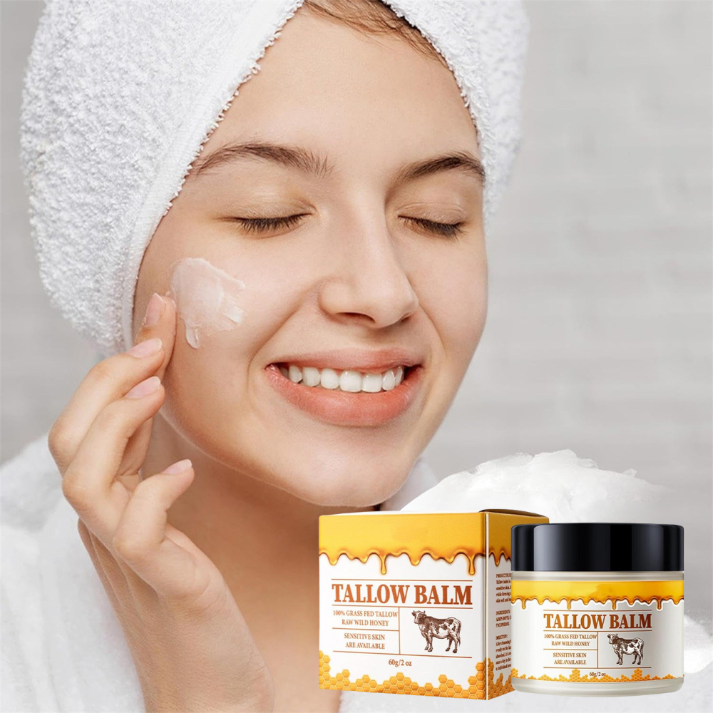 RoyaleGlow Hydrating Beef Tallow Honey Moisturizer Face & Body Balm