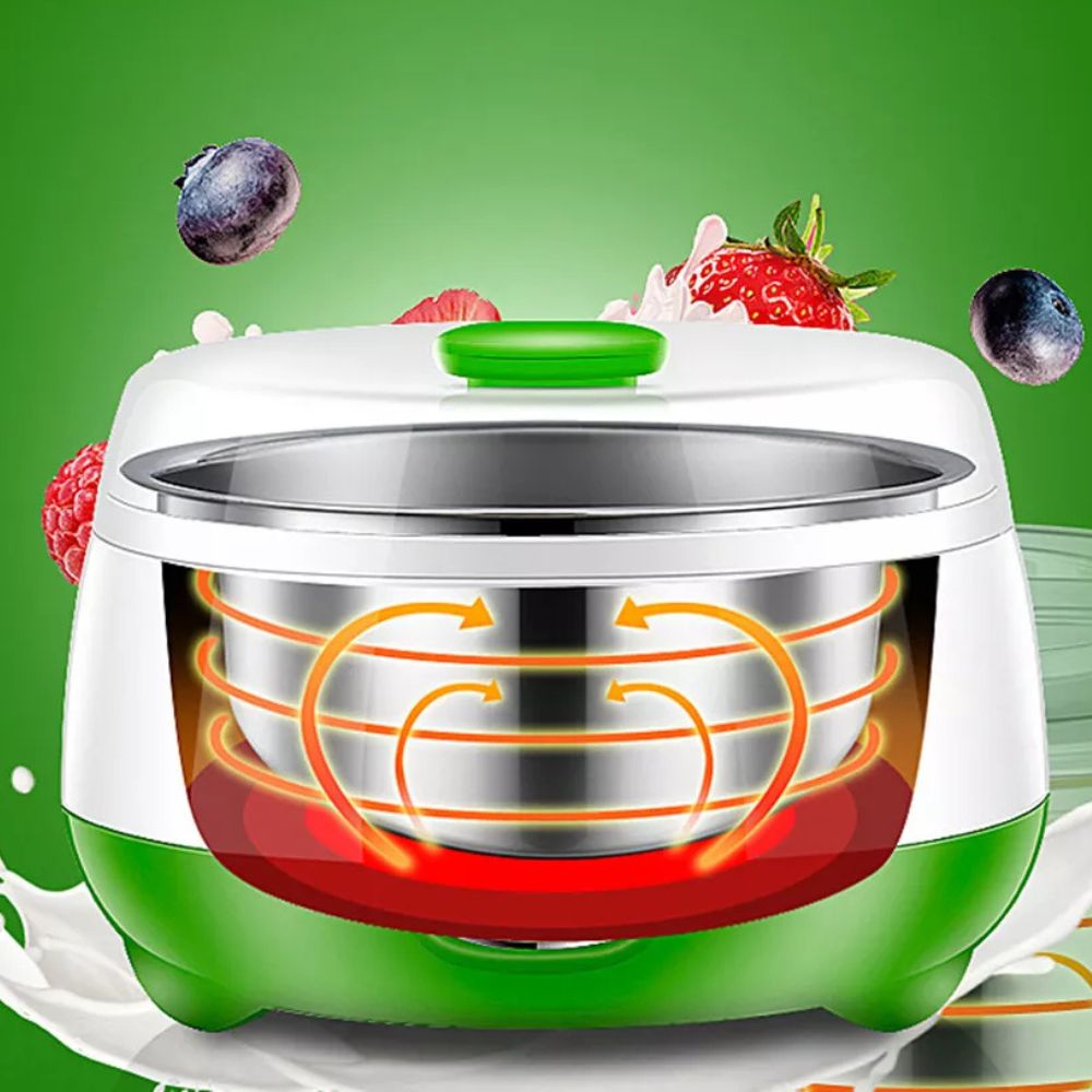 RoyaleGlow Mini Electric Probiotic DIY Yogurt Maker 1L