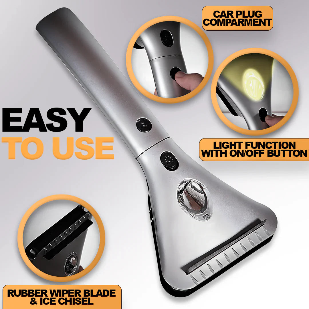 Luxora Electric Heated Ice Scraper with 14ft Cord