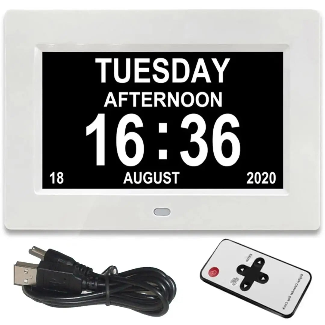 Royallure Large LED Digital Alarm Clock – Multi-Function Display, USB Recharge & Temperature
