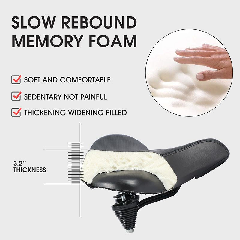 Royaleva Extra Large Bike Seat With Comfortable Thick Foam and Waterproof