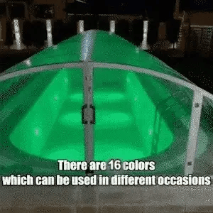 RoyaleGlow Submersible LED Pool Lights 10 Lamps Set