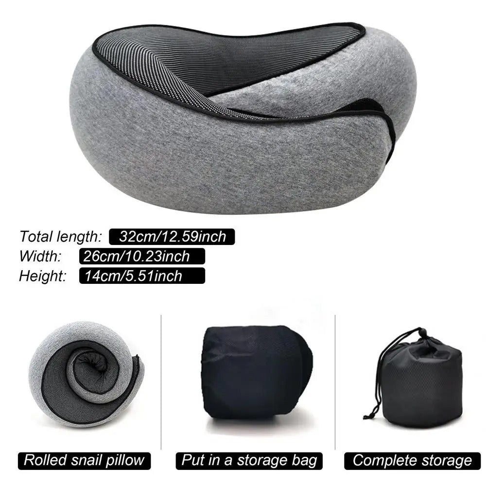 Luxora Travel Neck Pillow with Memory Foam Support