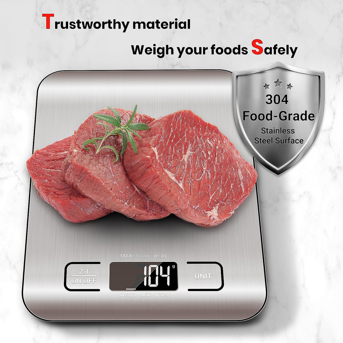 Luxora Digital Kitchen Scale with Precision Measurement