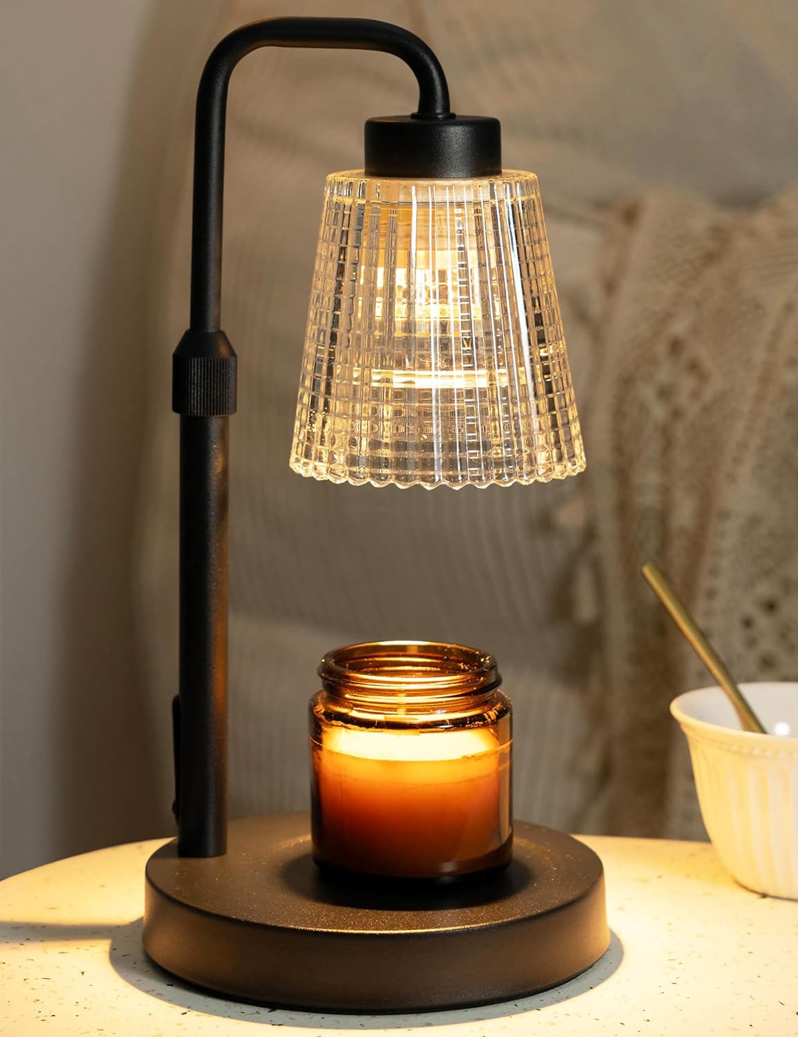 RoyaleGlow Dimmable Candle Lamp Warmer with Timer