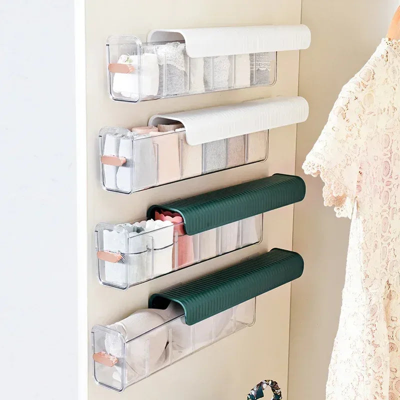 Luxora Wall-Mounted Underwear Storage with Clear Window