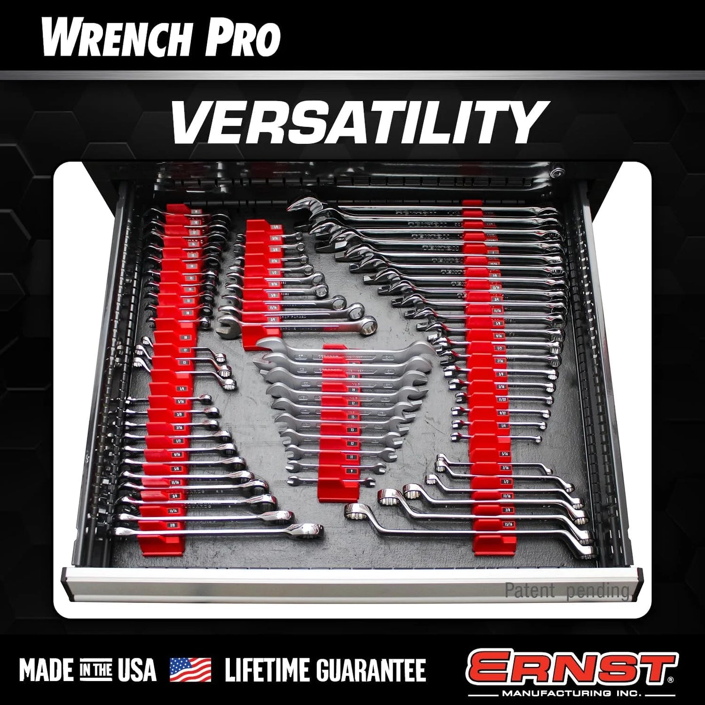 Luxora Wrench Holder Organizer for 40 Wrenches Neatly Stored