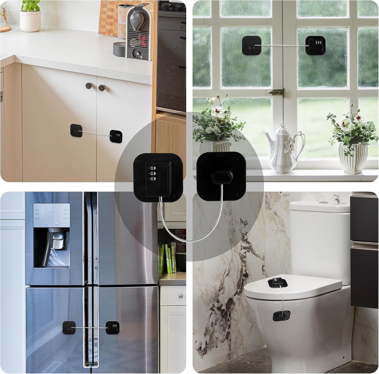 RoyaleGlow Fridge Lock 2-Pack for Safe Food Storage