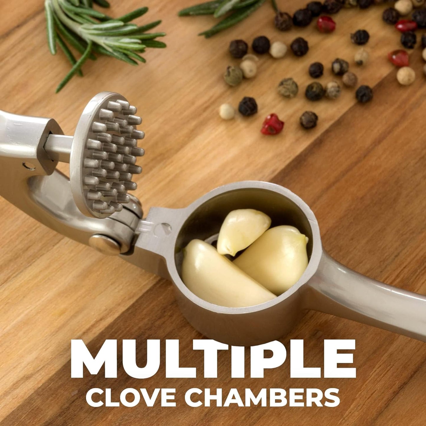 LuxRoyale Premium Garlic Press Mincer for Effortless Cooking