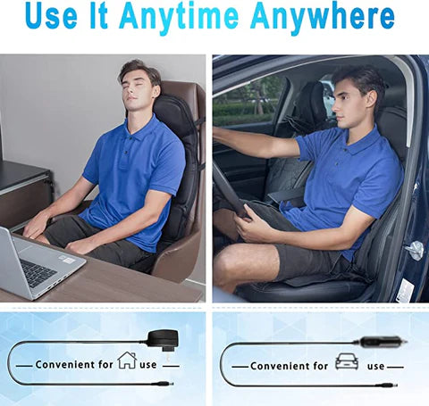 RoyaleGlow Premium Massage Chair Pad - Top Rated Car Seat Massager
