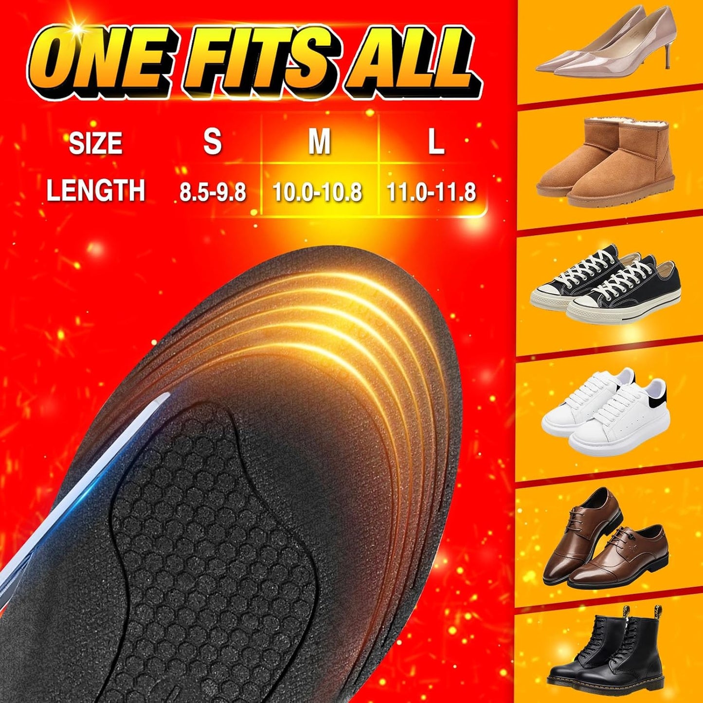 Royaleva Rechargeable Heated Insoles for Ultimate Comfort