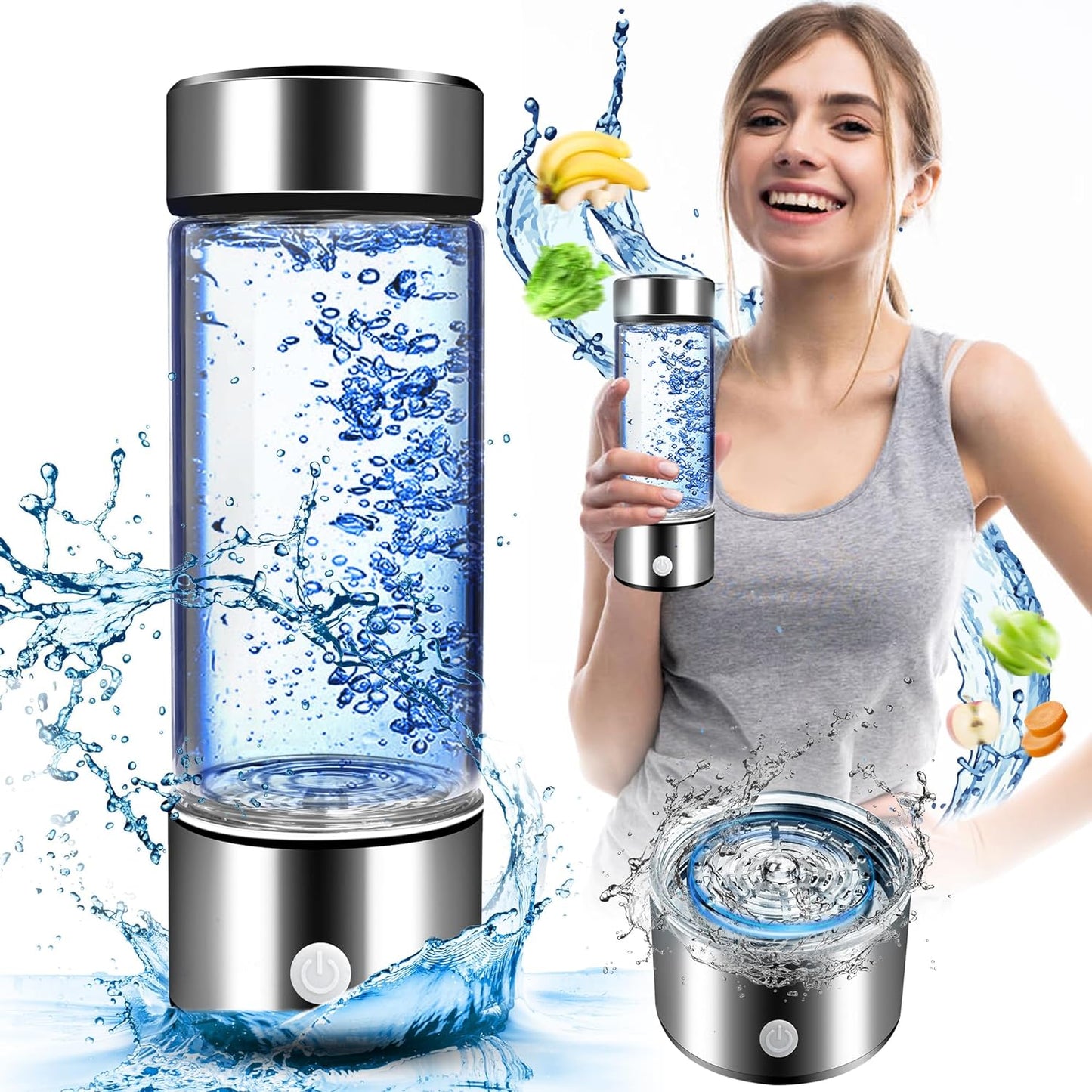 Luxora Hydrogen Water Bottle for Healthy Hydration 420ml