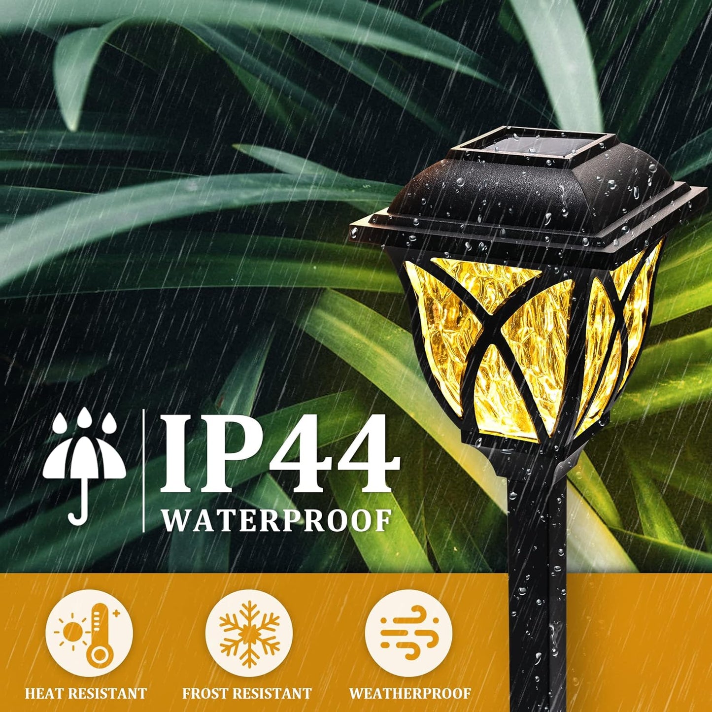 Luxora 6 Pack Led Solar Pathway Garden Lights Outdoor