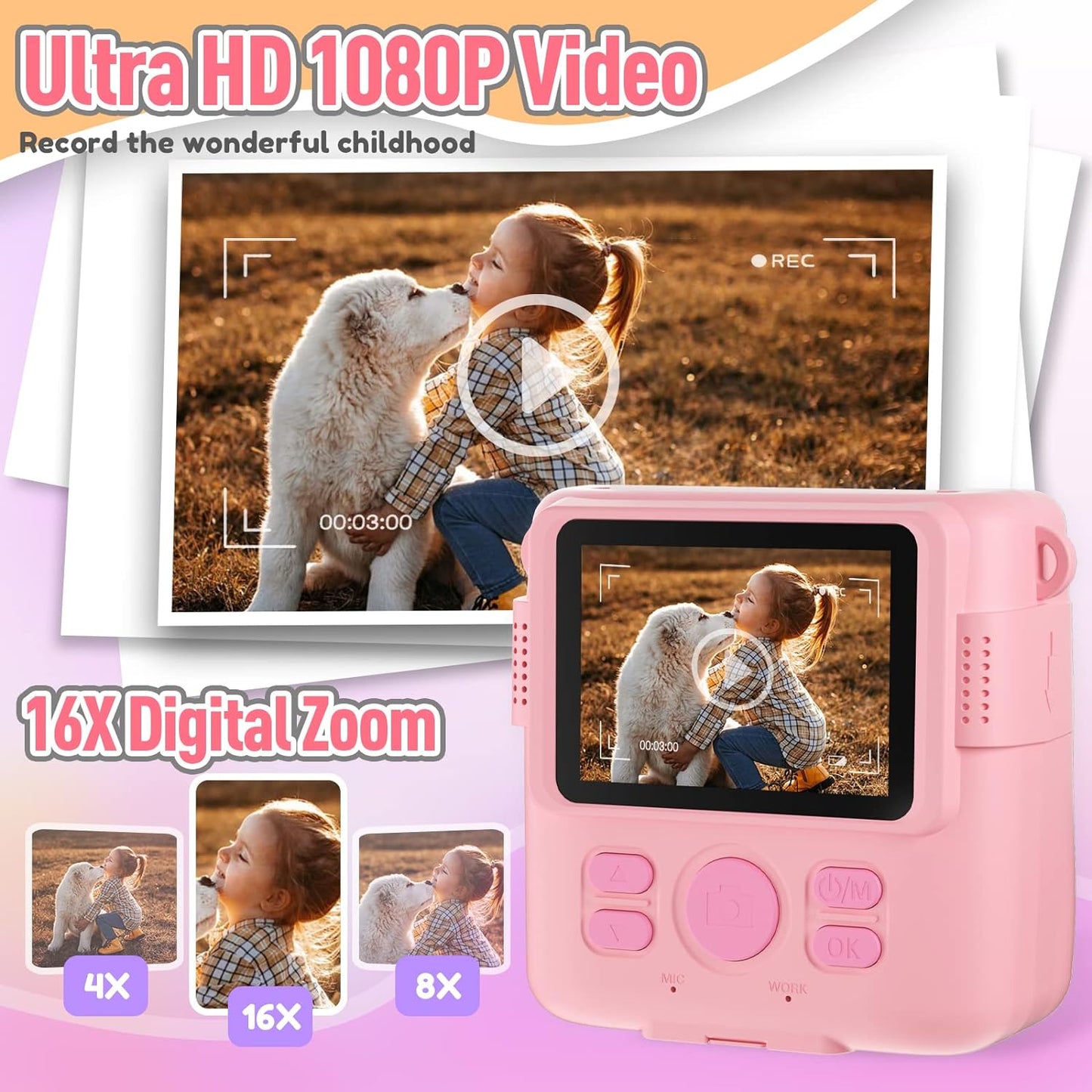 Royaleva Digital Instant Print Portable Camera For Kids