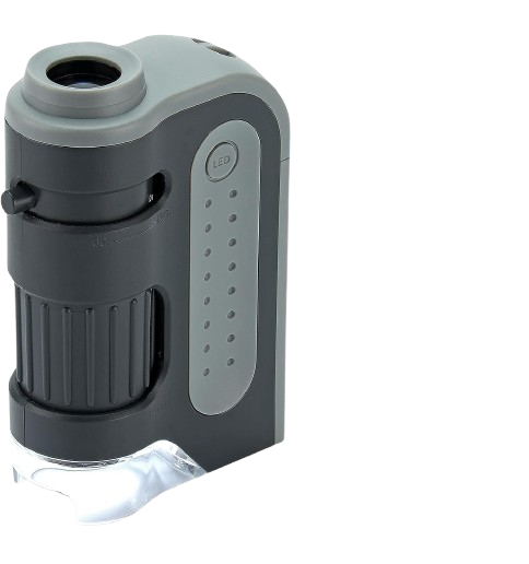 Royaleva Portable Handheld Pocket Microscope 60x-120x Magnification