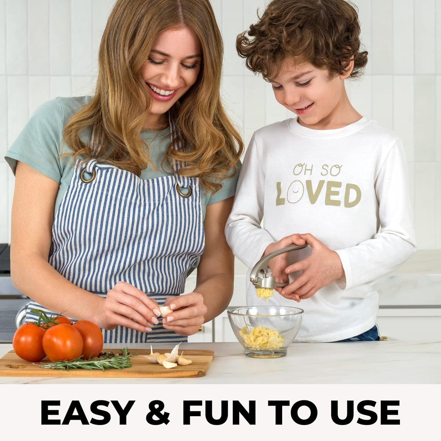 LuxRoyale Premium Garlic Press Mincer for Effortless Cooking
