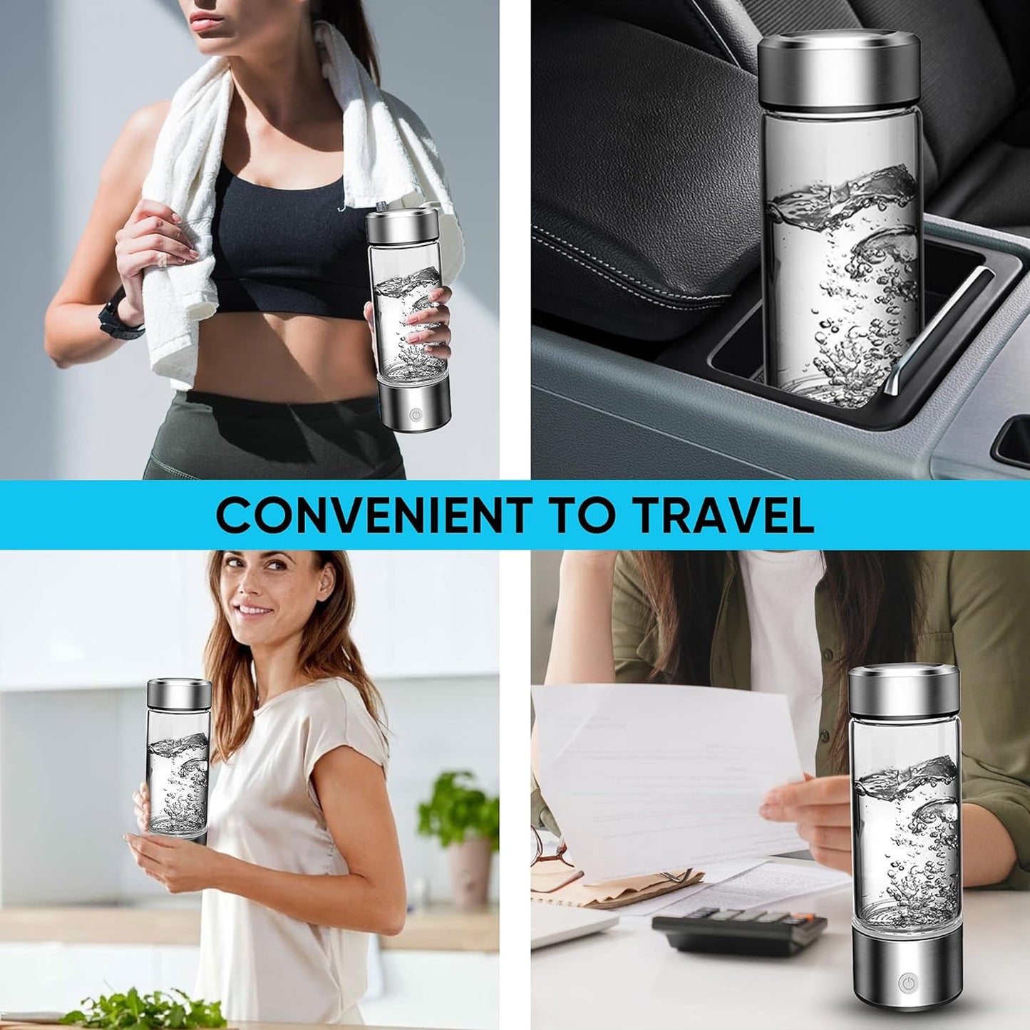 Luxora Hydrogen Water Bottle for Healthy Hydration 420ml