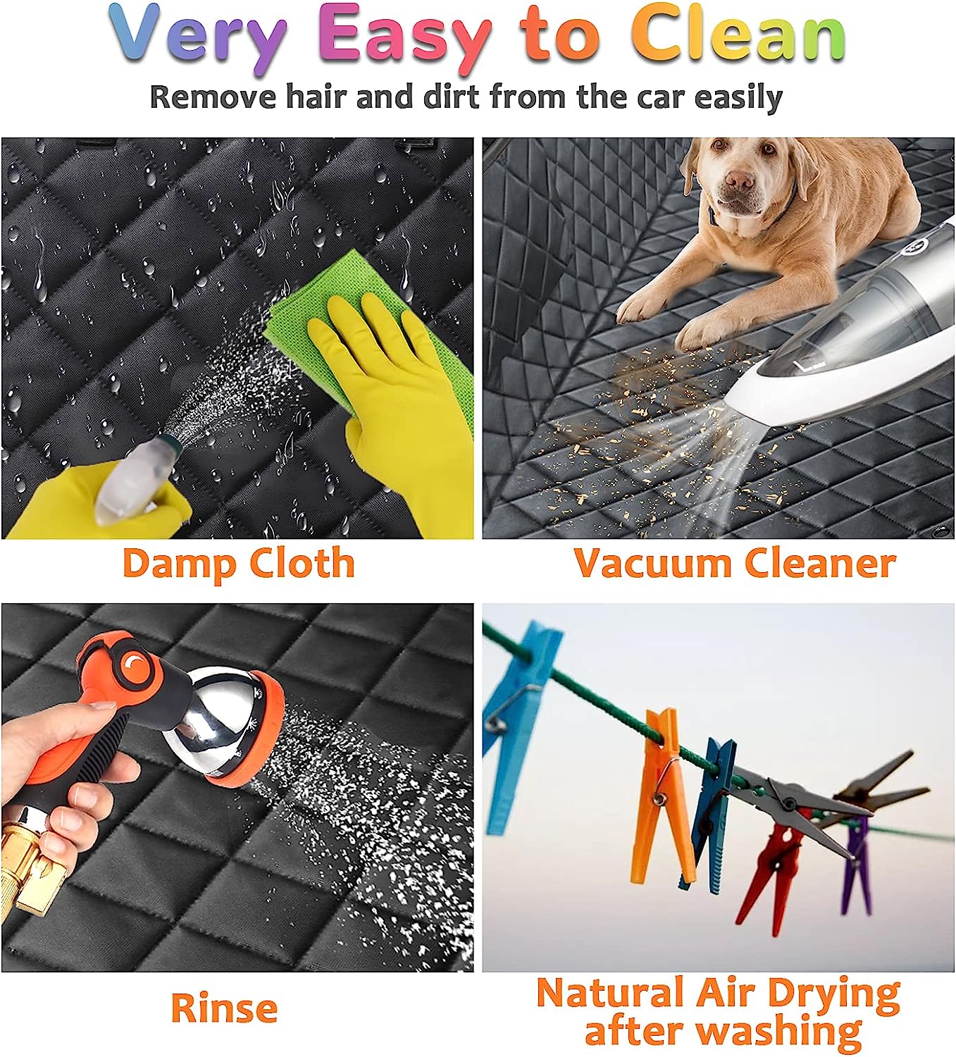 Luxora Dog Car Seat Cover Waterproof Hammock & Bench Style