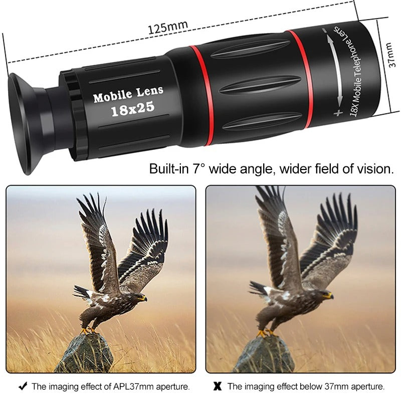 Royaleva 18X iPhone Telescope Lens for Stunning Photos