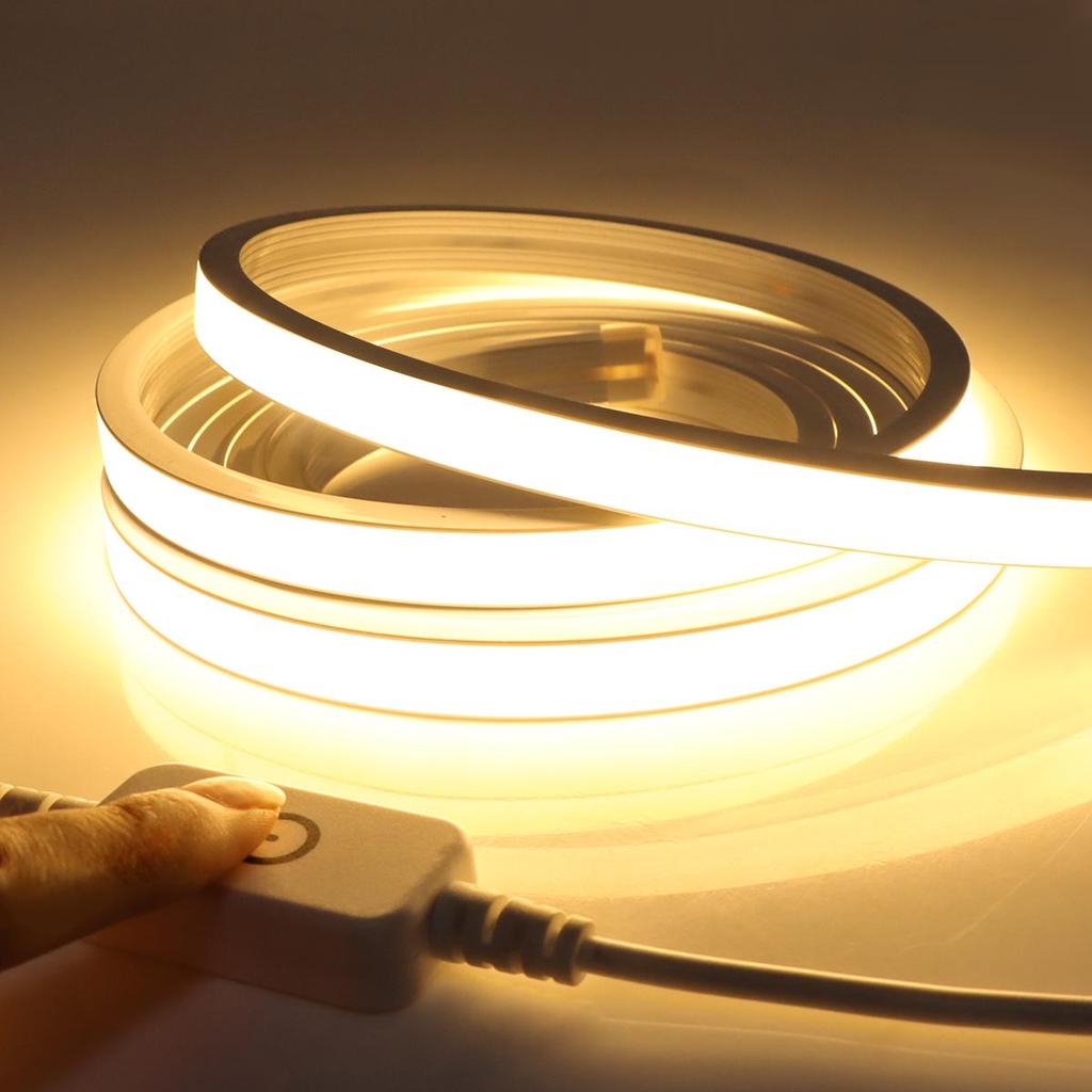 Luxora Neon LED Light Strip – USB 5V Flexible Waterproof Rope with Gesture Sensor Dimmer