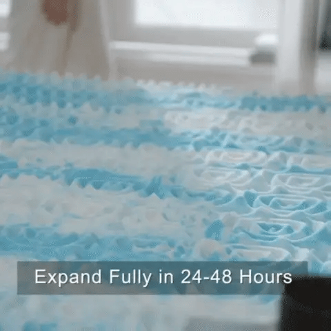 RoyaleGlow Premium Cooling Egg Crate Foam Mattress Topper