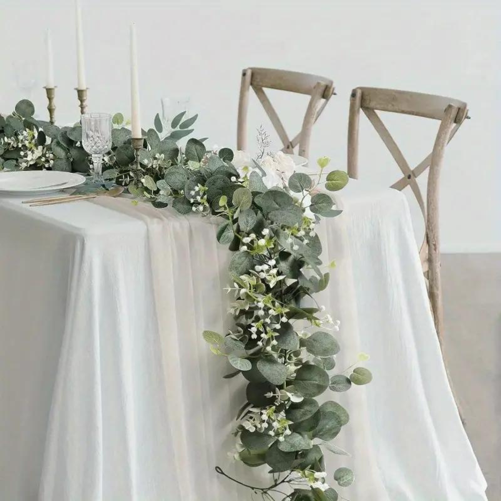 RoyaleGlow Elegant Decorative Faux Eucalyptus Garland