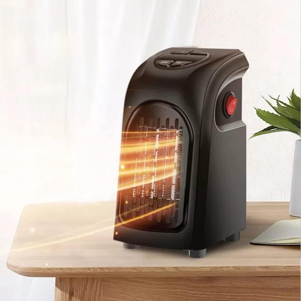 RoyaleGlow Portable Plug-In Electric Fan Heater with Thermostat