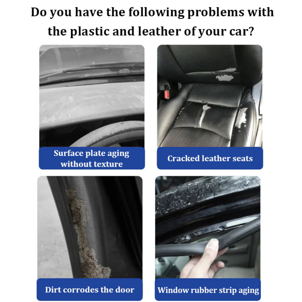 RoyaleGlow Car Plastic Restorer Back to Black Gloss Coating