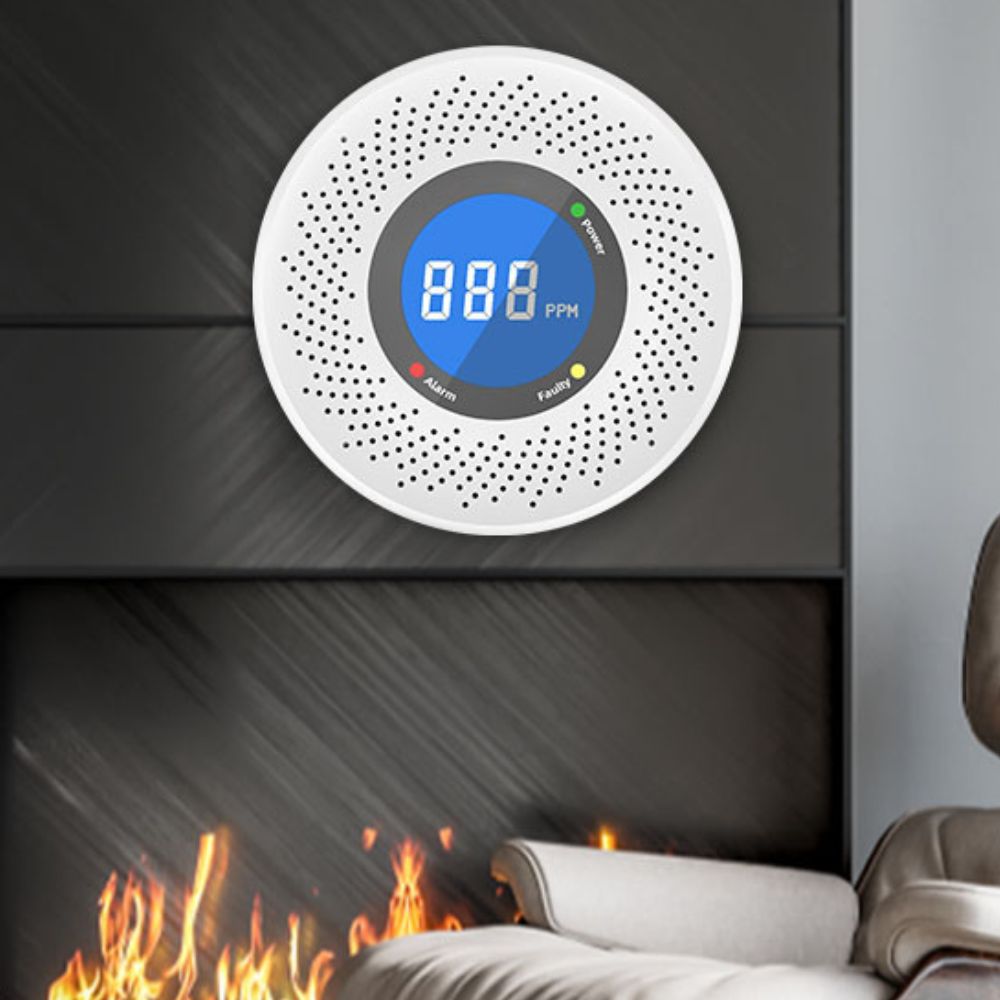 RoyaleGlow Carbon Monoxide Detector CO Alarm Smoke Safety Combo