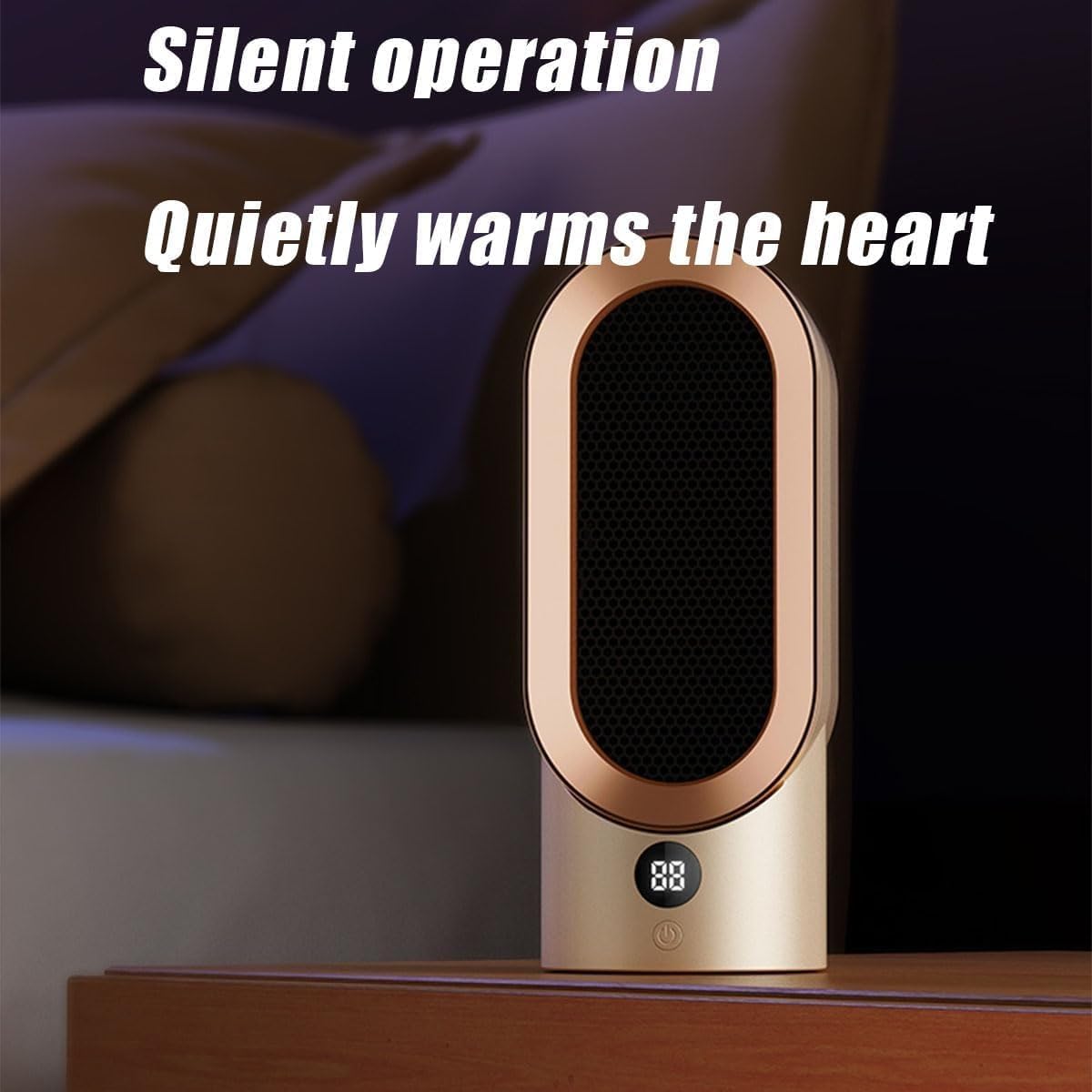 Luxora Airwave Portable Electric Fan Heater for Quick Warmth