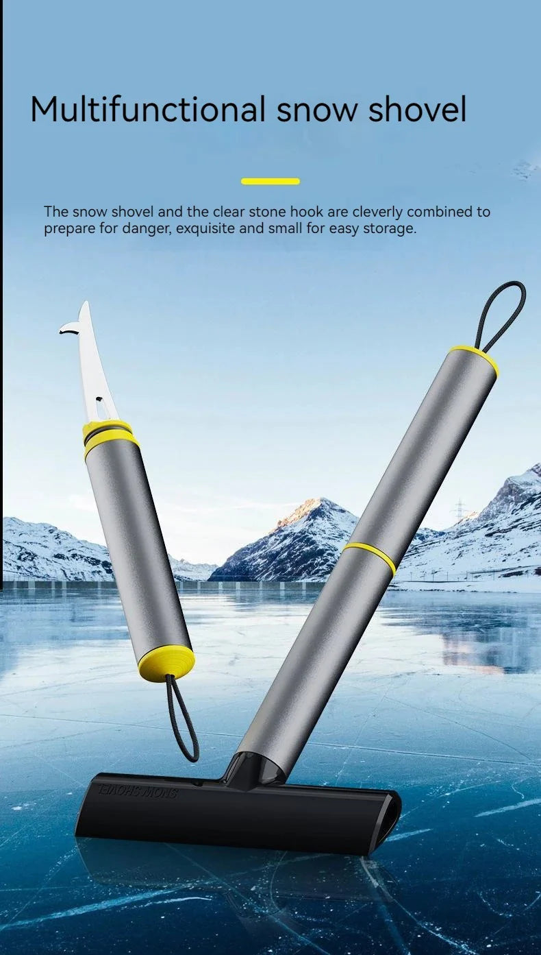 Royaleva Ice Scraper For Car With Dual-Action Snow Tool