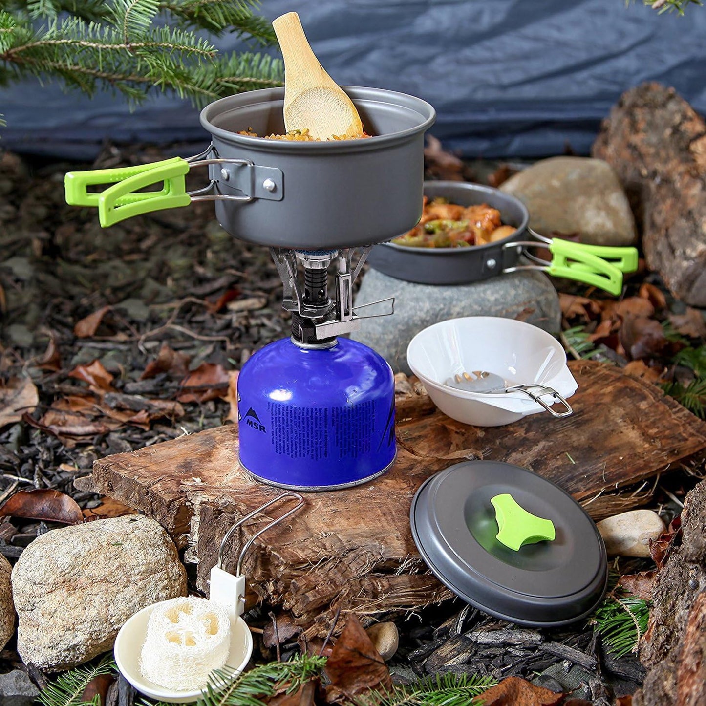 Royaleva Camping Cookware Backpacking Pots And Pans Set