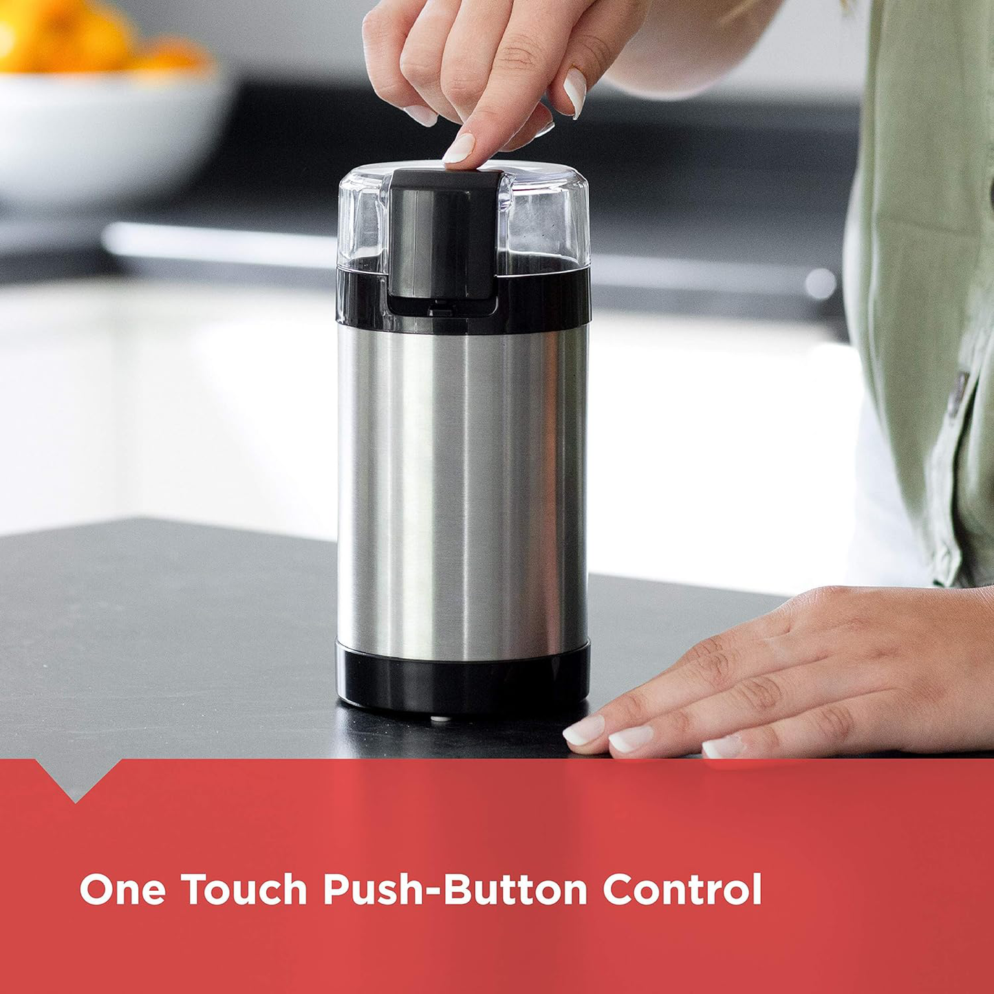 Luxora Electric Coffee Grinder with Pulse Control Feature