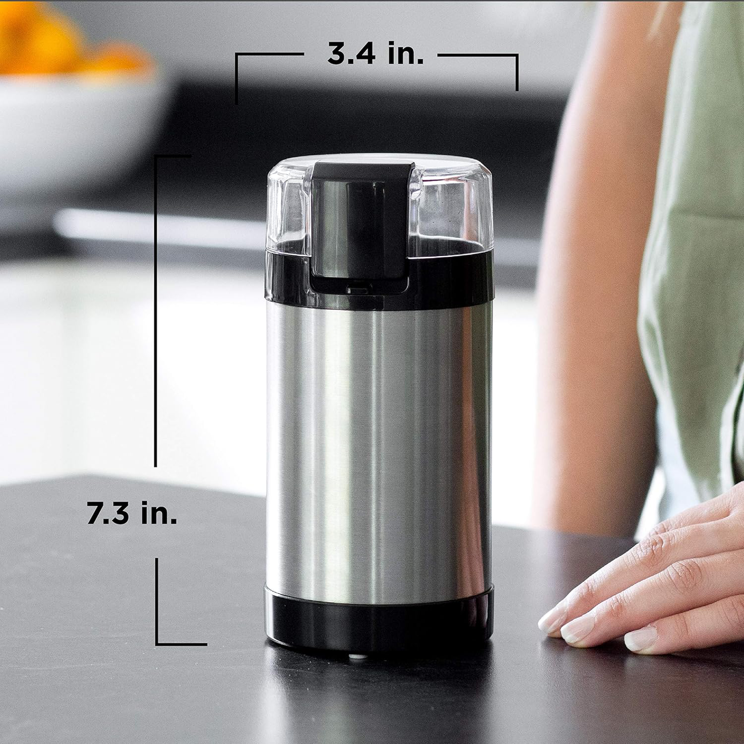 Luxora Electric Coffee Grinder with Pulse Control Feature