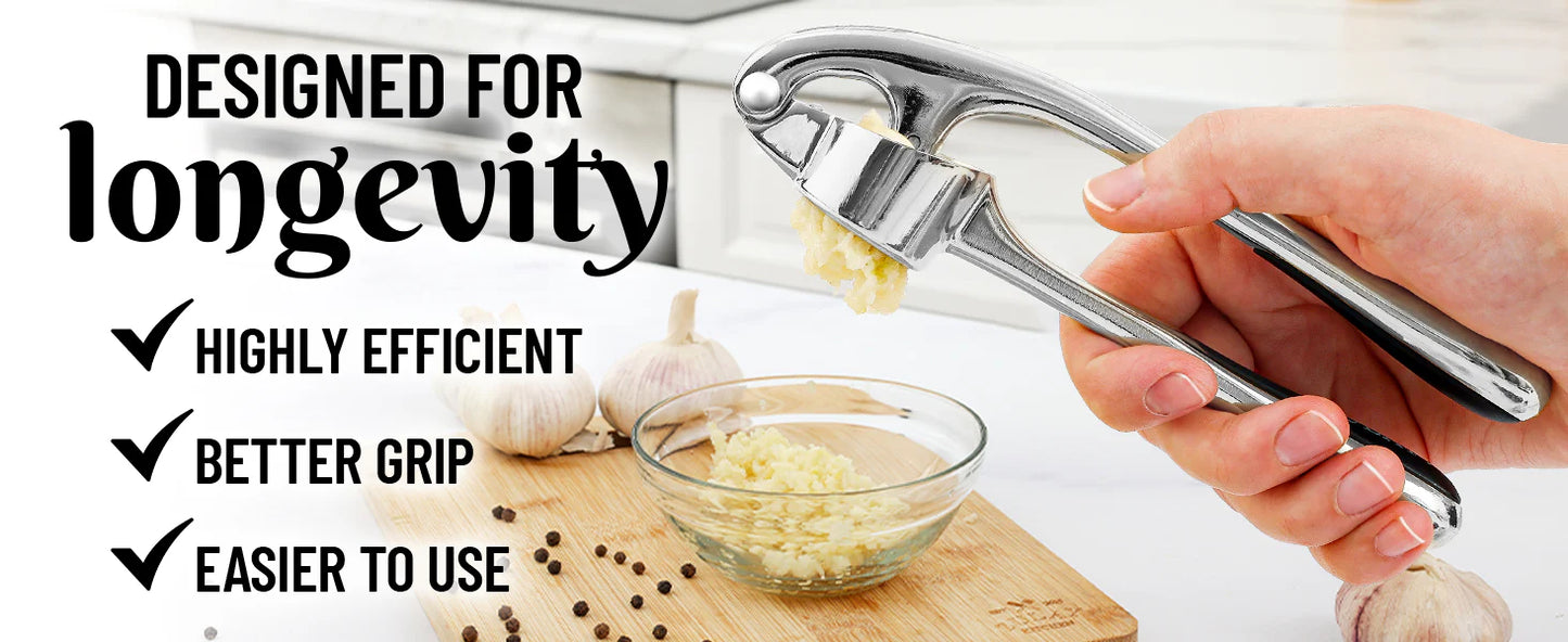 LuxRoyale Premium Garlic Press Mincer for Effortless Cooking