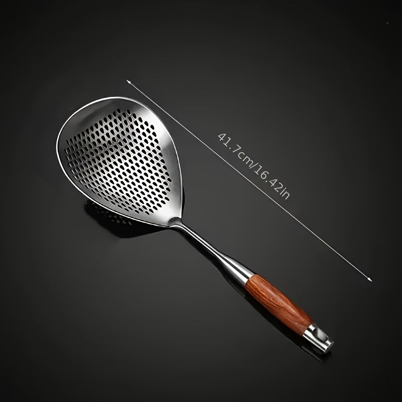 Lumora Stainless Steel Skimmer Spoon Strainer Ladle for Frying Baking Kitchen
