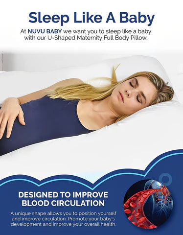 Luxora U-Shaped Full Body Pregnancy Maternity Pillow