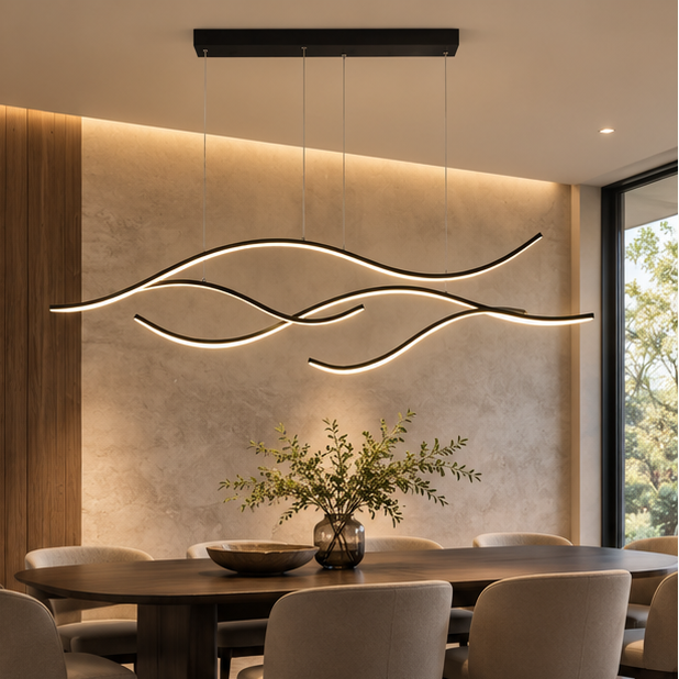 Royelux Modern LED Dimmable Pendant Light - Adjustable Hanging Fixture
