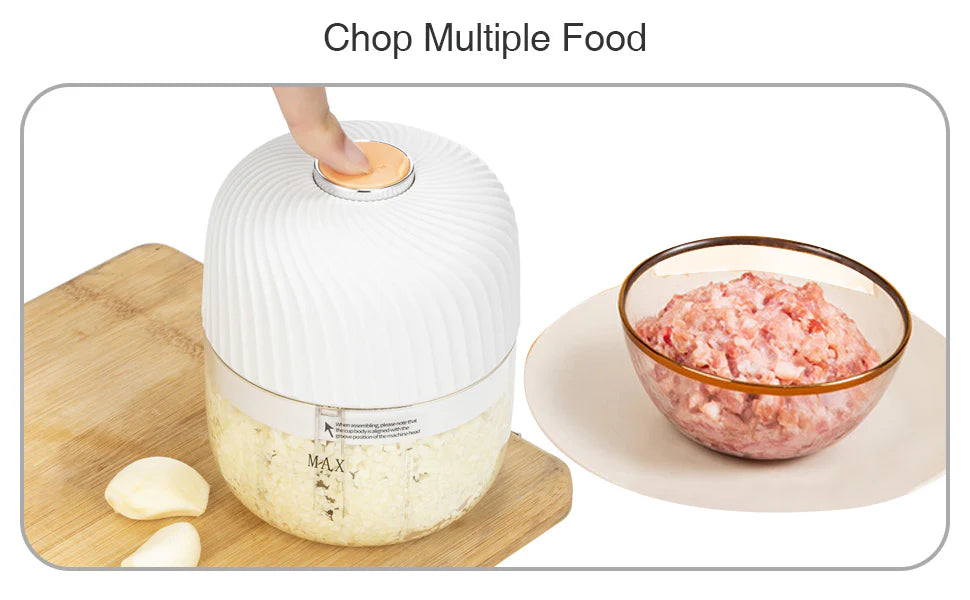 Royaleva Electric Garlic Onion Chili Chopper 250ml Capacity