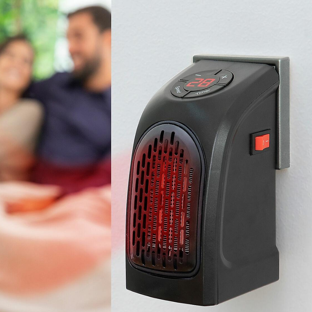 RoyaleGlow Portable Plug-In Electric Fan Heater with Thermostat