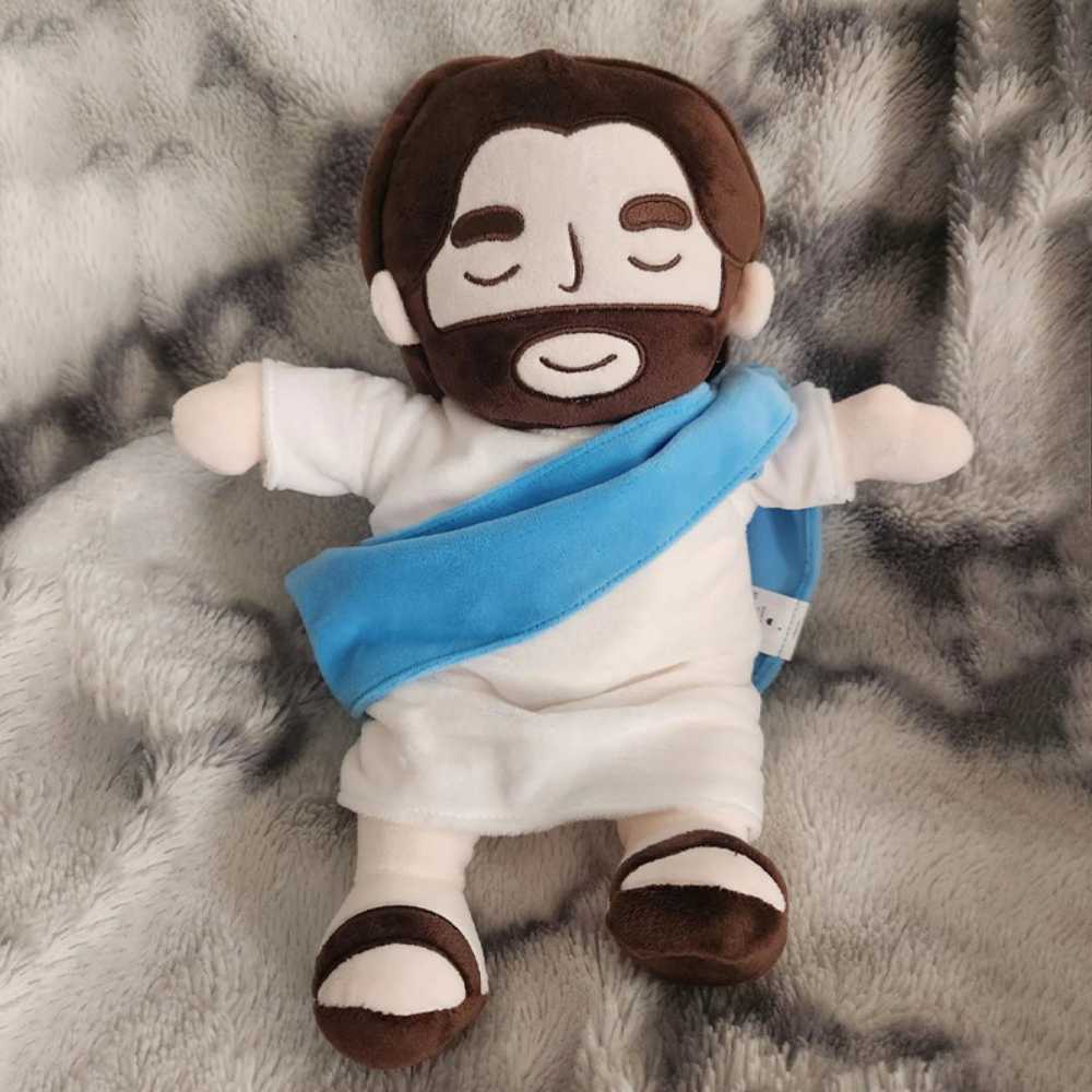 RoyaleGlow Breathing Jesus Soothing Plushie for Sleep Aid
