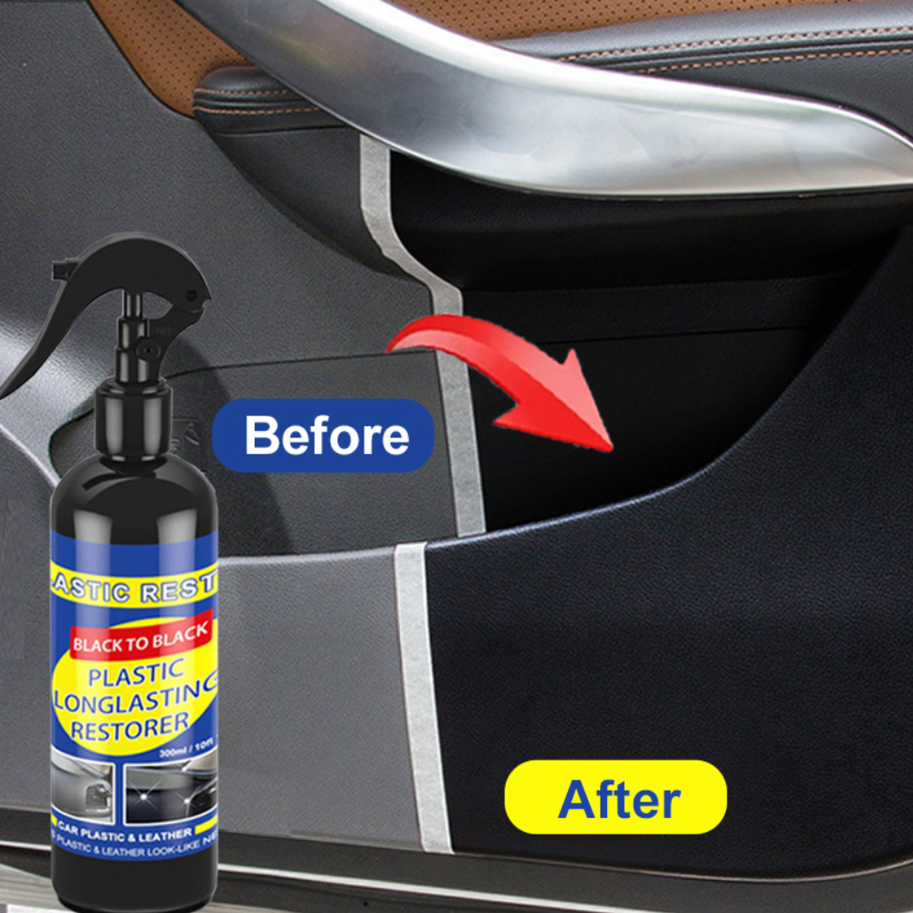 RoyaleGlow Car Plastic Restorer Back to Black Gloss Coating