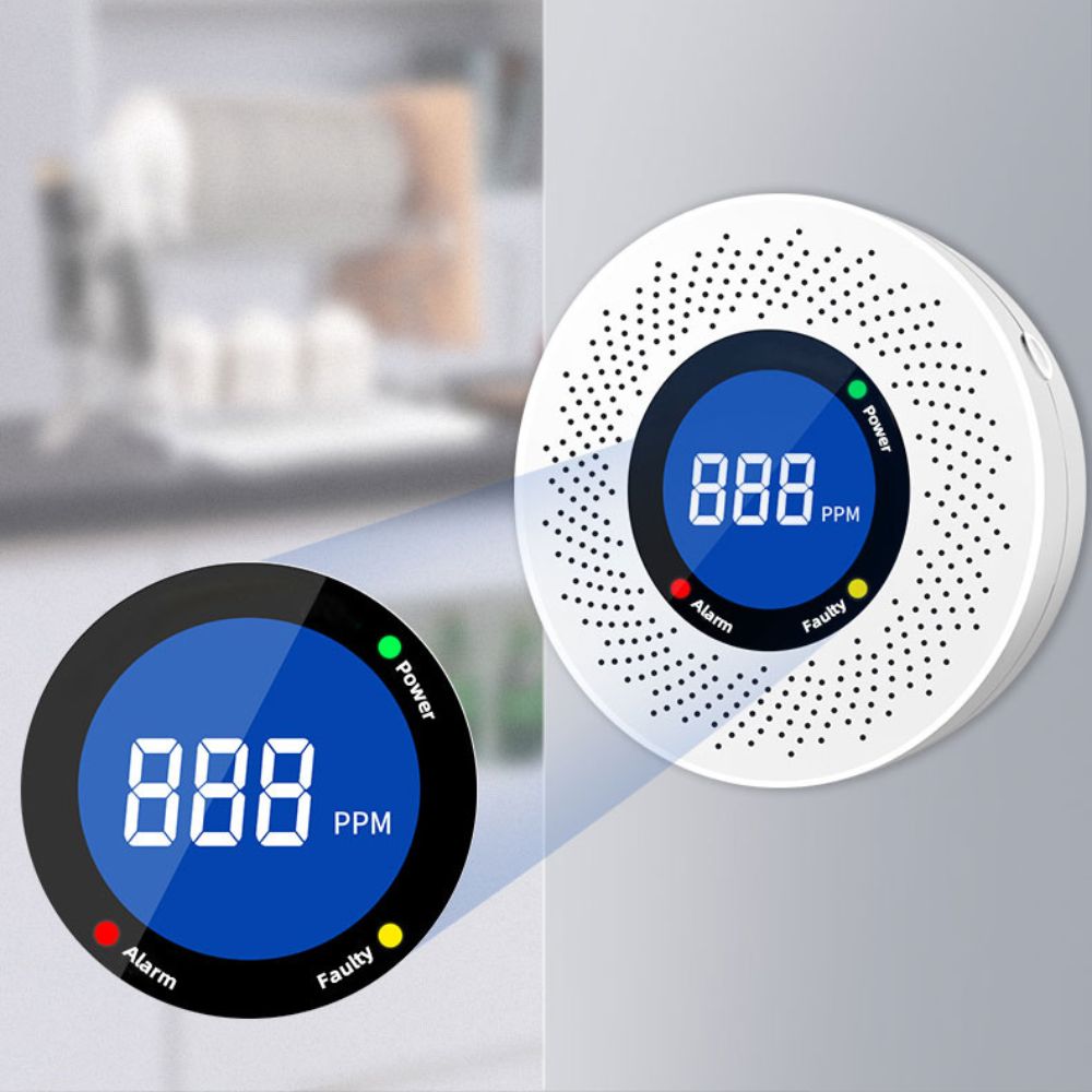 RoyaleGlow Carbon Monoxide Detector CO Alarm Smoke Safety Combo